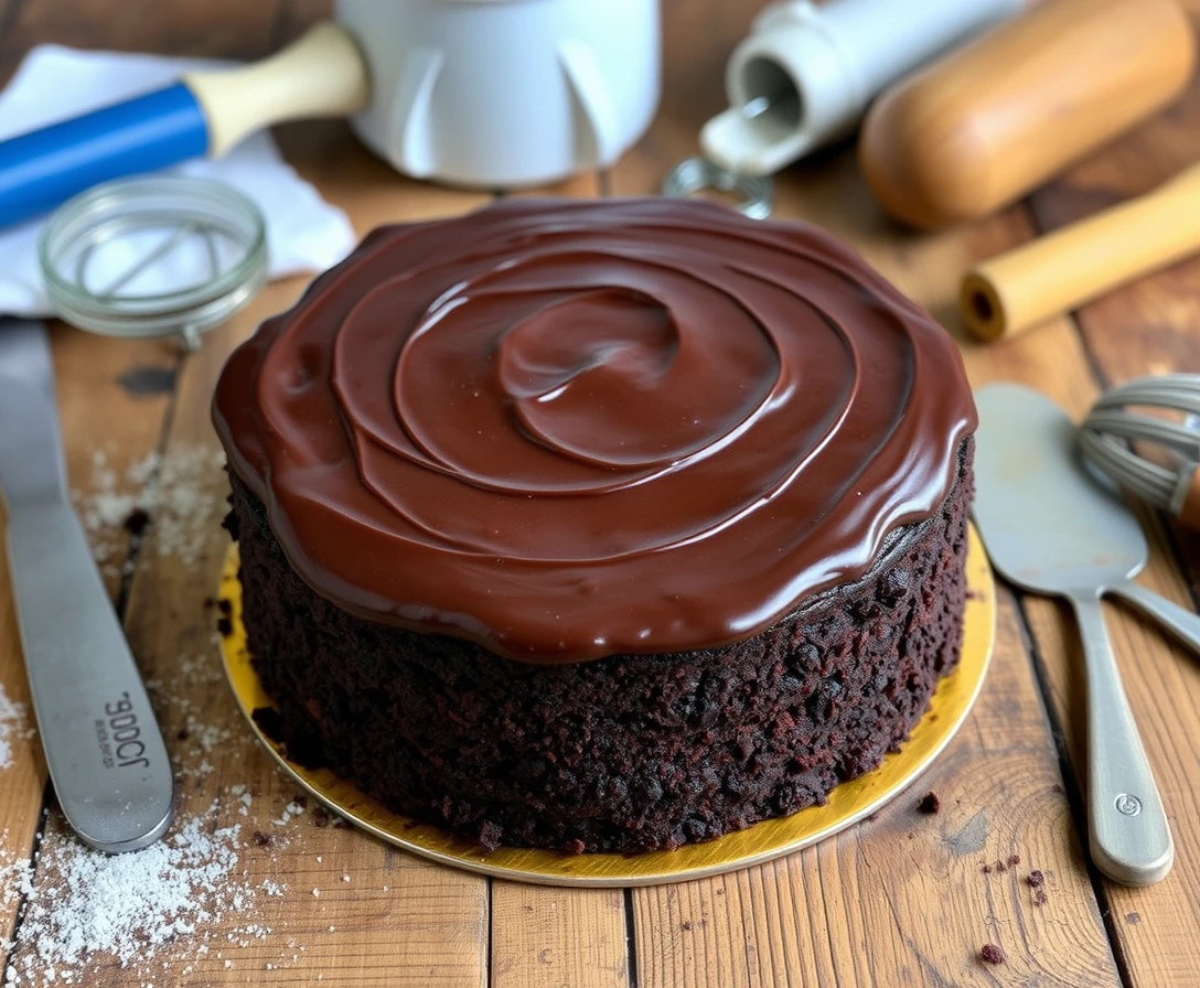 Image d'un délicieux gâteau au chocolat